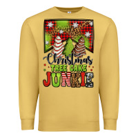 Antique Gold Christmas tree cake junkie Premium Sweatshirt - Jasminsmagicworld