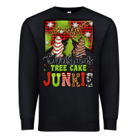 Black Christmas tree cake junkie Premium Sweatshirt - Jasminsmagicworld