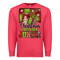 Cardinal Christmas tree cake junkie Premium Sweatshirt - Jasminsmagicworld