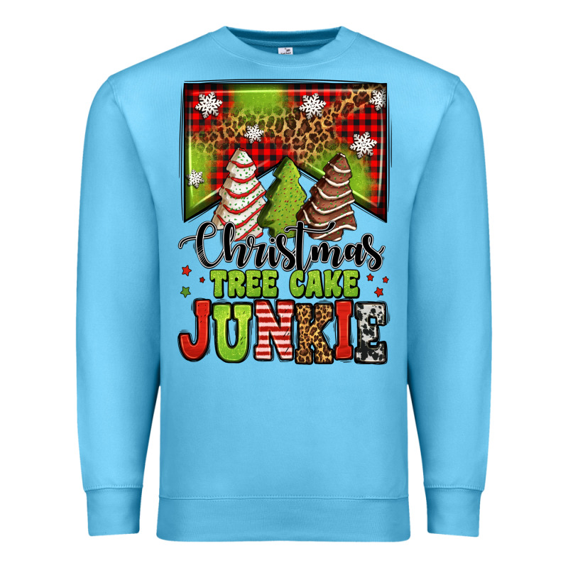 Christmas Tree Cake Junkie Premium Sweatshirt by Jasminsmagicworld | Teevron