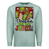 Seafoam Christmas tree cake junkie Premium Sweatshirt - Jasminsmagicworld