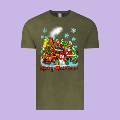 Merry Christmas Polar Express Vintage Tee Designed By Zillion Design Studio