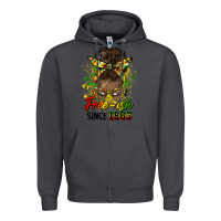 Smoke free ish since 1865 afro messy bun Zipper Hoodie - HRA Design Shop
