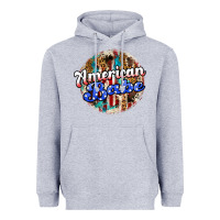 Heather Grey american babe Heavyweight Hoodie - JahusDesignShop