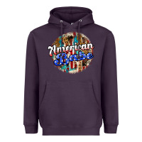 Plum american babe Heavyweight Hoodie - JahusDesignShop