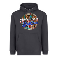 Smoke american babe Heavyweight Hoodie - JahusDesignShop