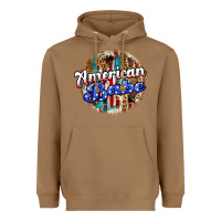 Toasted Coconut american babe Heavyweight Hoodie - JahusDesignShop