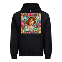 Black Hairdresser Western Girl And Hair Curler Seamless Pattern Bbs Urban Hoodie - BundleAndBundleShop