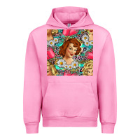 Fuchsia Pink Hairdresser Western Girl And Hair Curler Seamless Pattern Bbs Urban Hoodie - BundleAndBundleShop