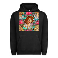 Pigment Black Hairdresser Western Girl And Hair Curler Seamless Pattern Bbs Urban Hoodie - BundleAndBundleShop