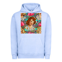 Pigment Grape Ice Hairdresser Western Girl And Hair Curler Seamless Pattern Bbs Urban Hoodie - BundleAndBundleShop