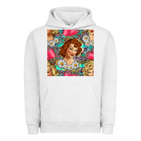 Pigment Lunar Rock Hairdresser Western Girl And Hair Curler Seamless Pattern Bbs Urban Hoodie - BundleAndBundleShop