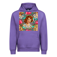 Tulip Hairdresser Western Girl And Hair Curler Seamless Pattern Bbs Urban Hoodie - BundleAndBundleShop