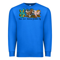 True Royal peace love yorkshire pig Premium Sweatshirt - LillyAllenDesigns