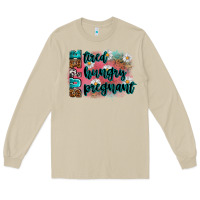 Mushroom super tired super hungry super pregnant Long Sleeve Tee - Zillion Design Studio