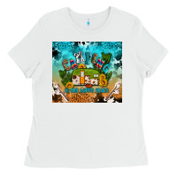White camping is my happy place Ladies Tee - AdoDesignShop