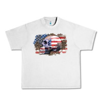 Lunar Rock american skull Urban Heavy Tee - Zillion Design Studio