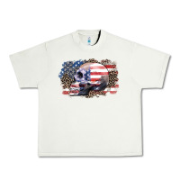 Pistachio american skull Urban Heavy Tee - Zillion Design Studio