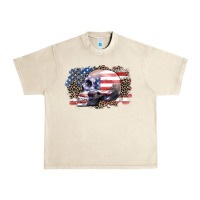 Sandshell american skull Urban Heavy Tee - Zillion Design Studio
