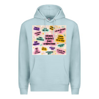 Blue Mist physical therapist daily affirmations Premium Hoodie - MaliasSmallBusiness
