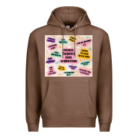 Chestnut physical therapist daily affirmations Premium Hoodie - MaliasSmallBusiness