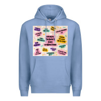 Colony Blue physical therapist daily affirmations Premium Hoodie - MaliasSmallBusiness