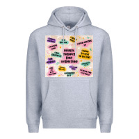 Heather Grey physical therapist daily affirmations Premium Hoodie - MaliasSmallBusiness