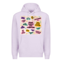 Lilac physical therapist daily affirmations Premium Hoodie - MaliasSmallBusiness