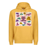 Mustard physical therapist daily affirmations Premium Hoodie - MaliasSmallBusiness