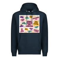 Navy physical therapist daily affirmations Premium Hoodie - MaliasSmallBusiness