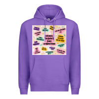 Purple physical therapist daily affirmations Premium Hoodie - MaliasSmallBusiness
