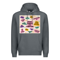 Rock physical therapist daily affirmations Premium Hoodie - MaliasSmallBusiness