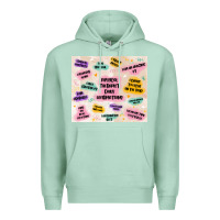 Seafoam physical therapist daily affirmations Premium Hoodie - MaliasSmallBusiness