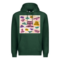 Sports Green physical therapist daily affirmations Premium Hoodie - MaliasSmallBusiness