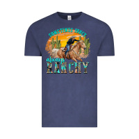 Vintage Denim sometimes fancy always ranchy Vintage Tee - texasbilliewilder