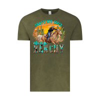 Vintage Olive sometimes fancy always ranchy Vintage Tee - texasbilliewilder