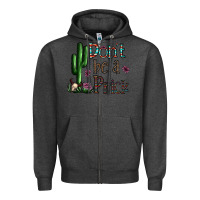 Charcoal Heather don't be a prick Zipper Hoodie - CowhideDigitalArt