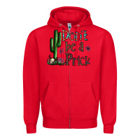 Red don't be a prick Zipper Hoodie - CowhideDigitalArt