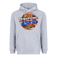 Heather Grey american babe Heavyweight Hoodie - JahusDesignShop