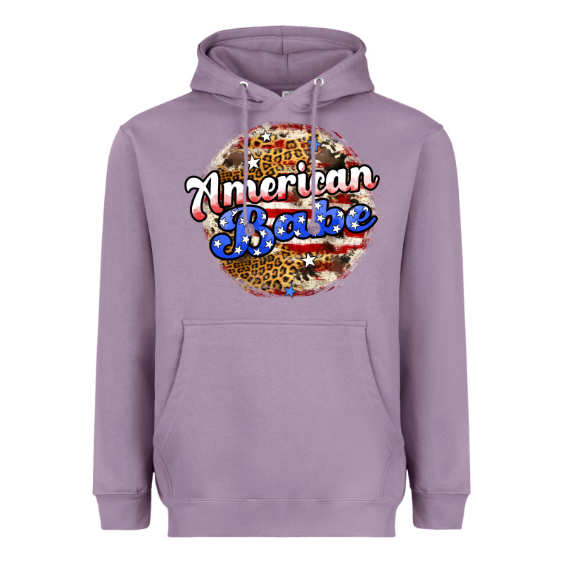 American Babe Heavyweight Hoodie by JahusDesignShop | Teevron