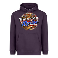 Plum american babe Heavyweight Hoodie - JahusDesignShop