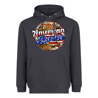 Smoke american babe Heavyweight Hoodie - JahusDesignShop