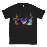 Black Faith love Freedom 4th of july Classic Tee - CowGirlArtShop