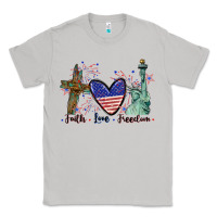 Moon Dust Faith love Freedom 4th of july Classic Tee - CowGirlArtShop