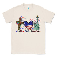 Natural Faith love Freedom 4th of july Classic Tee - CowGirlArtShop