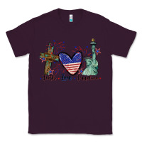 Plum Faith love Freedom 4th of july Classic Tee - CowGirlArtShop