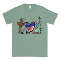 Sage Faith love Freedom 4th of july Classic Tee - CowGirlArtShop