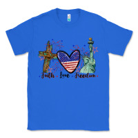 True Royal Faith love Freedom 4th of july Classic Tee - CowGirlArtShop