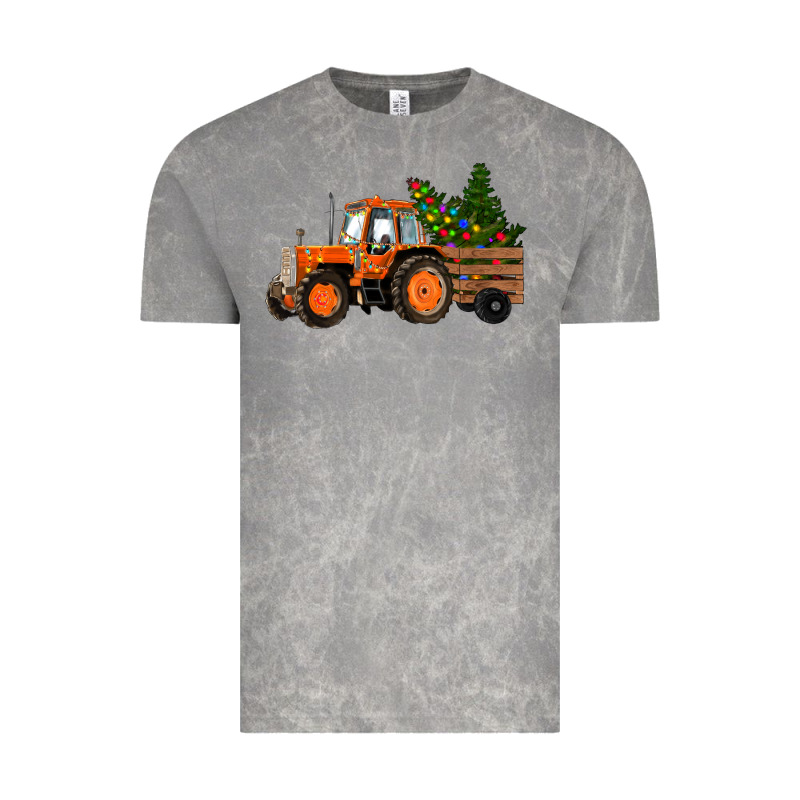 Christmas Orange Farm Tractor Vintage Tee by RanaPortraitStore | Teevron