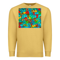 Antique Gold autism awareness puzzle Premium Sweatshirt - BarkalooDesign